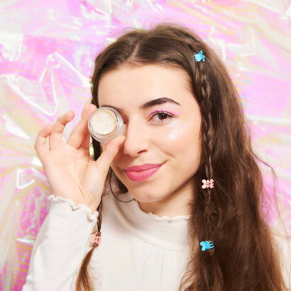 White Night Bio Glitter Gel 10ml / Si Si La Palette