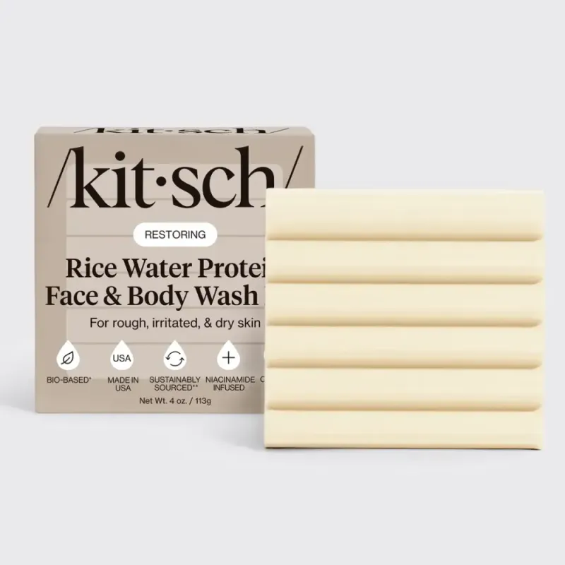 Face & Body Wash Bar - Rice Water Protein 113g / Kitsch