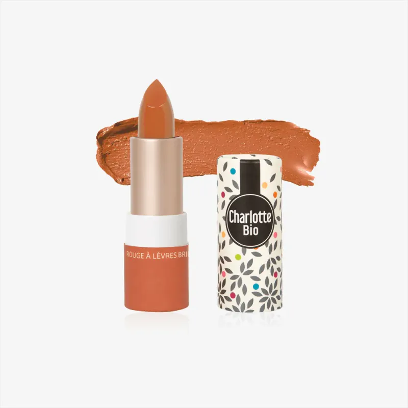 Økologisk leppestift - 02 Shiny Coral 3.5g / Charlotte 