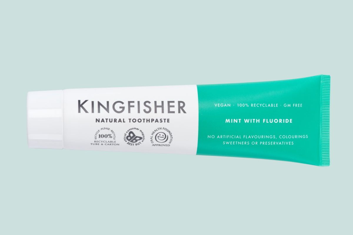 Natural Toothpaste Mint with Fluoride 100ml / Kingfisher 