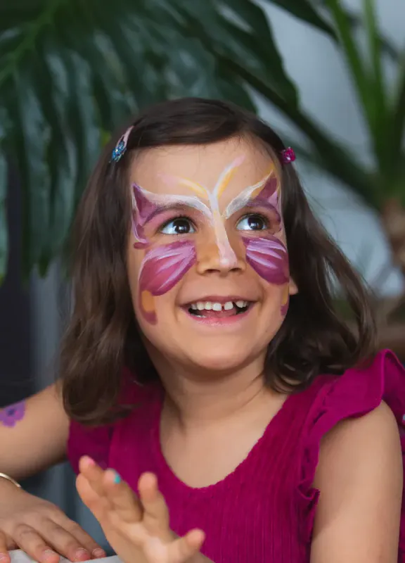 Face painting kit, 4 farger - Butterfly, Namaki