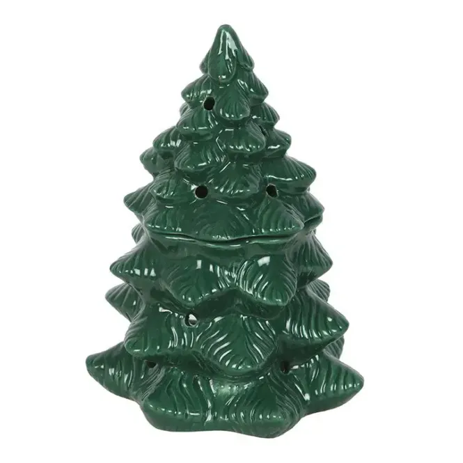 Hovedbilde Winter Fir Tree Oil Burner & Wax Warmer - GREEN / Something Different Who
