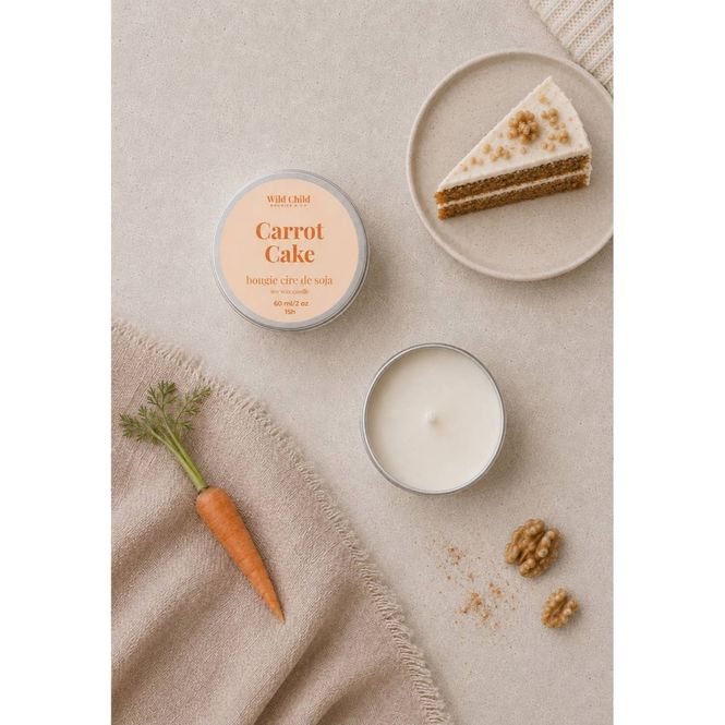 Hovedbilde Carrot Cake Duftlys 10-15t, WILD CHILD Bougies & Co