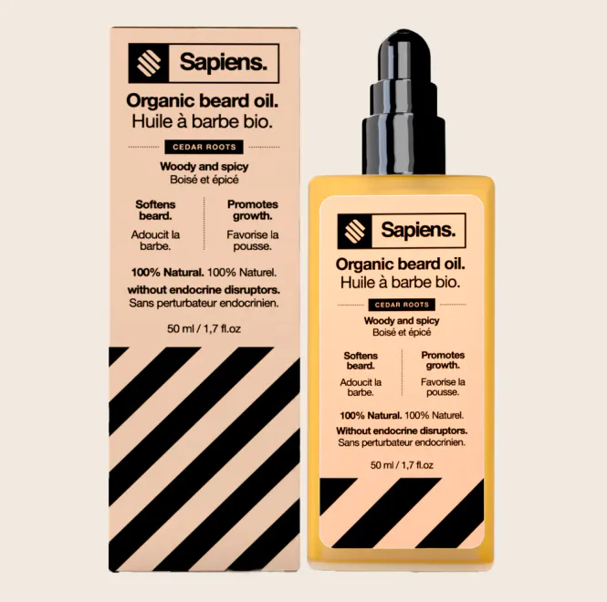 Hovedbilde Organic Beard Oil - Cedar Roots 50ml / Sapiens