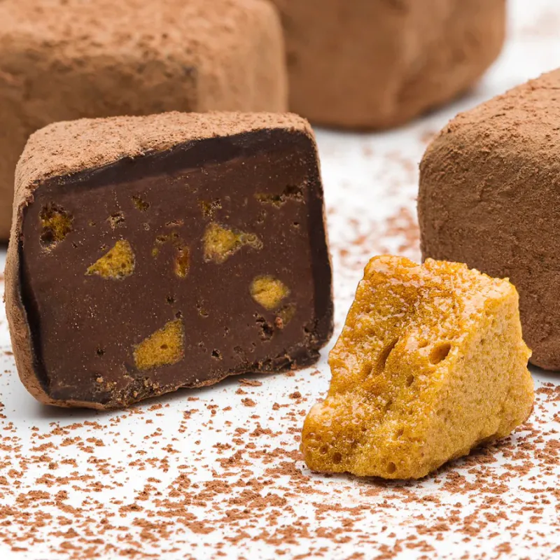 Veganske trøfler, Honeycomb Caramel 92g / Booja Booja  
