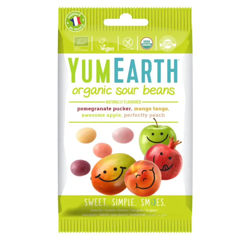 Organic Sour Beans 50g / YumEarth