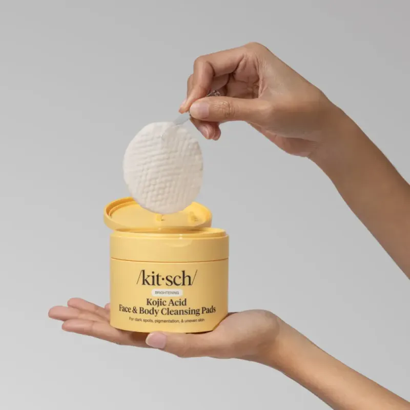 Kojic Acid Face & Body Cleansing Pads, 50stk / Kitsch