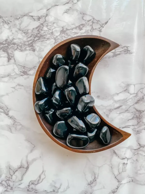 Sort Obsidian / Peach and Pixie