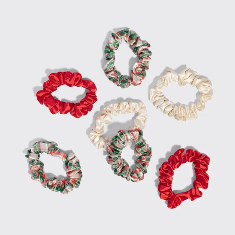 Julescrunchies i  sateng 7 stk, KITSCH