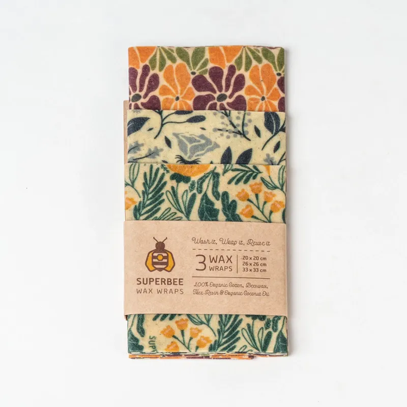 3 pk bivoksark - assortert design / SuperBee