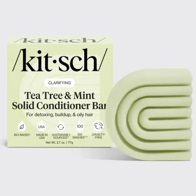 Hovedbilde Tea Tree & Mint Clarifying Conditioner Bar 77g / Kitsch