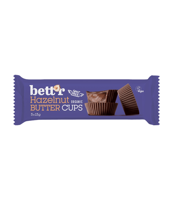 Hovedbilde Hazelnut Butter Cup - økologisk & vegansk 3x13g / Bett´r