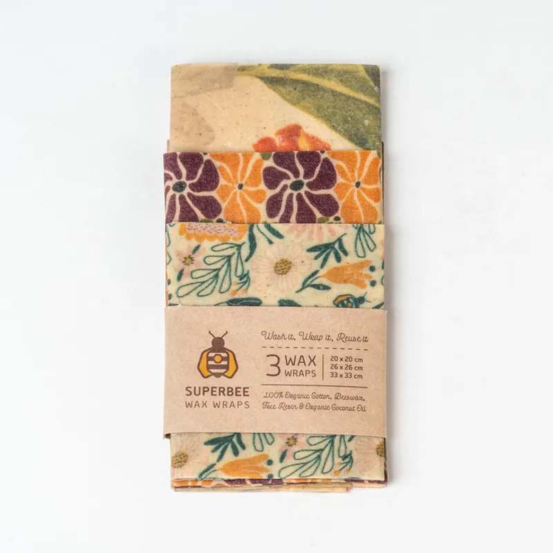 3 pk bivoksark - assortert design / SuperBee