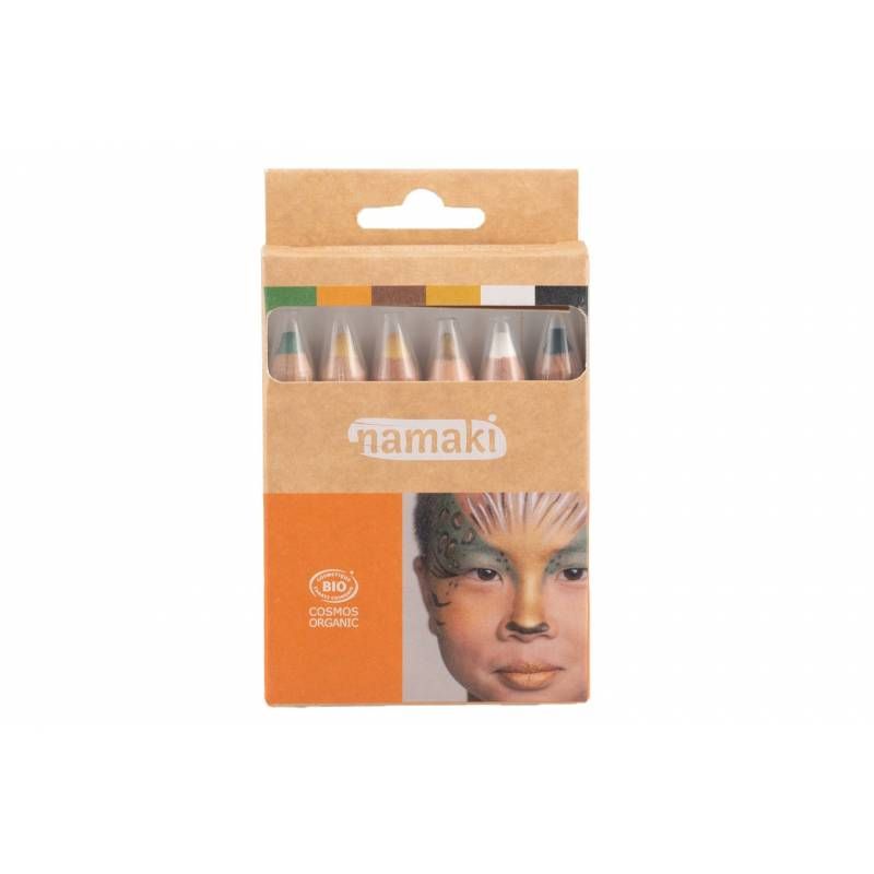 6 stk sminkeblyanter Wildlife / Namaki