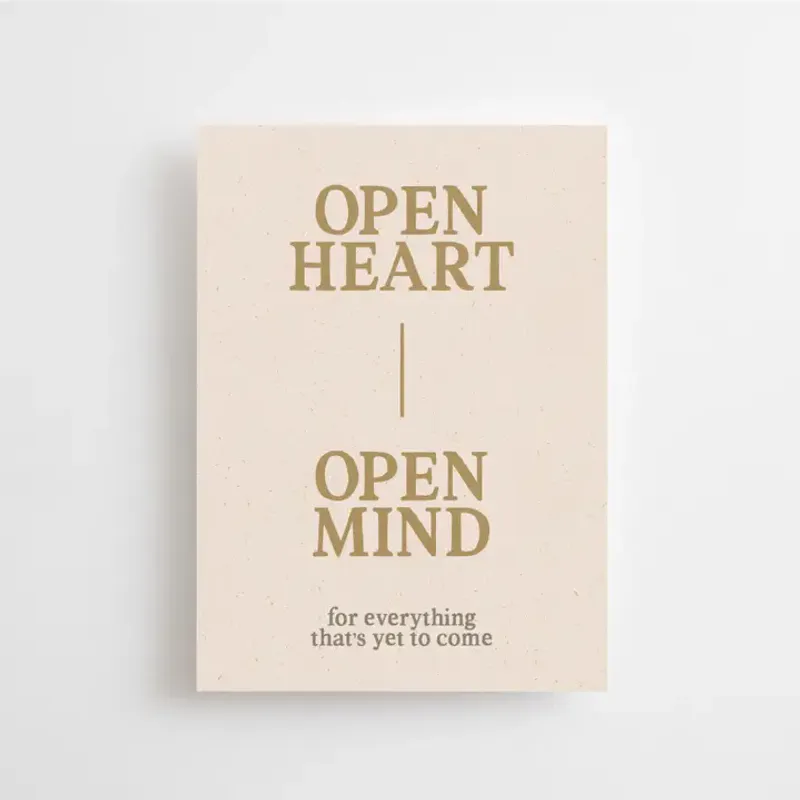 Open Heart Open Mind - Mini Card / Anna Cosma