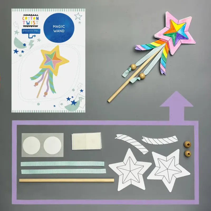 Magic Wand - lag din egen tryllestav / Cotton Twist