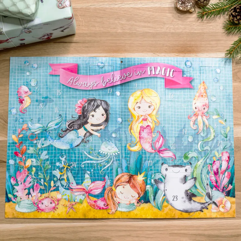 Julekalender med tatovering, Havfrue / Papierdrachen