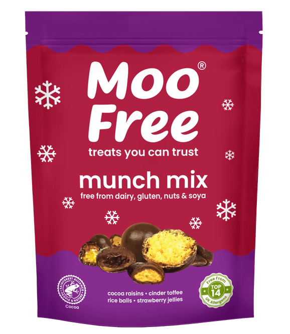 Hovedbilde Munch Mix sjokoladedekket snacksmiks 65 g, Moo Free
