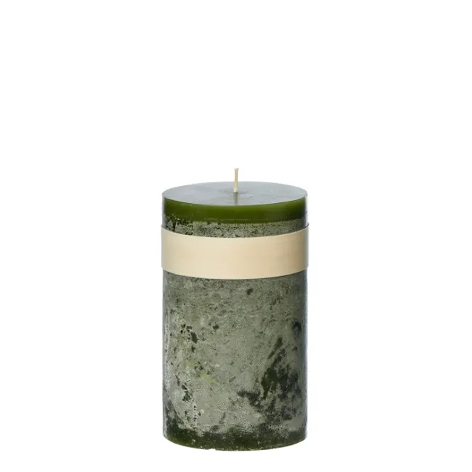 Hovedbilde Timber® Candles Kubbelys Hunting Green, 8 x 15 cm / Vance Kitira