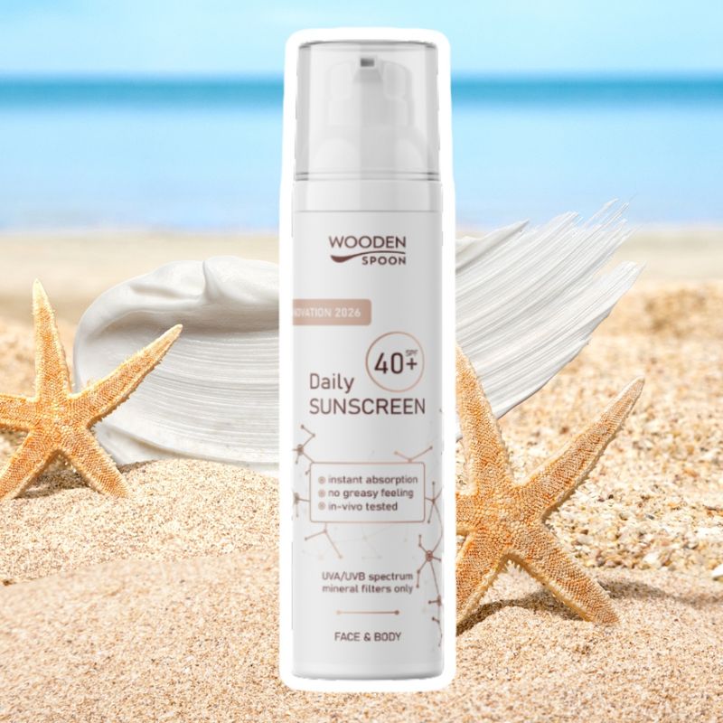 Daily Sunscreen SPF 40+ Face & Body 100ml / Wooden Spoon