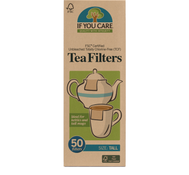 50 stk lange tefilter, ubleket / If You Care