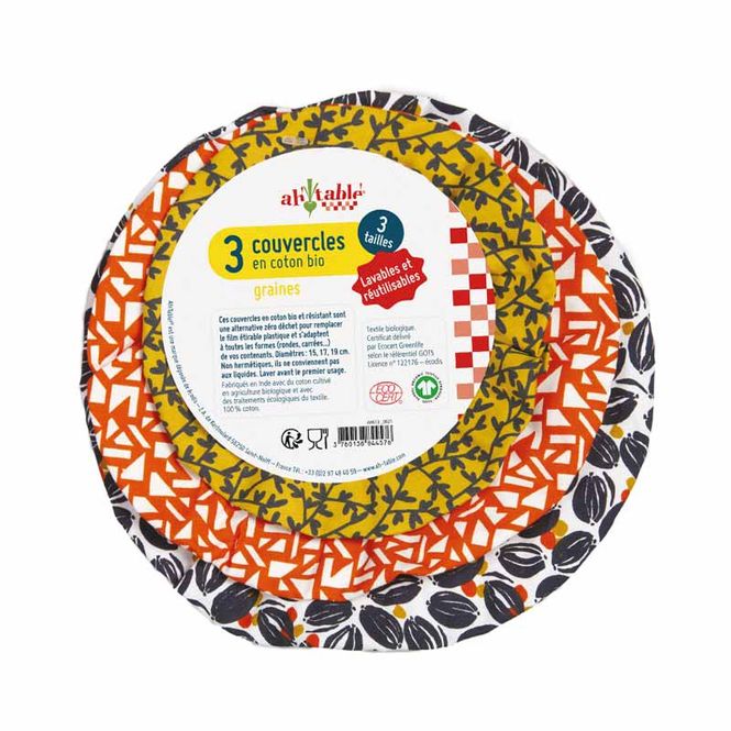 Hovedbilde 3-pk bolletrekk, SEEDS - økologisk bomull / Ahtablé
