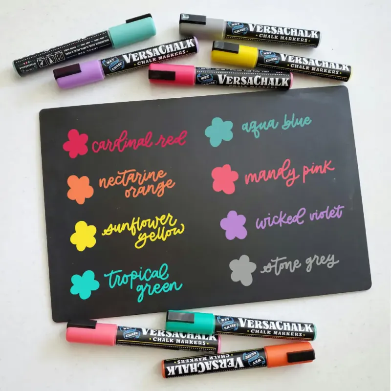 8pk krittpenn - Vivid Colors 3mm Fine Tip / VersaChalk