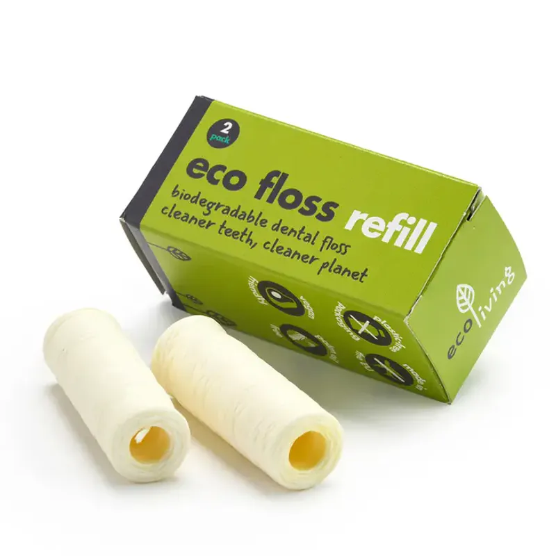 Refill plastfri tanntråd - 2 x 50m / ecoLiving
