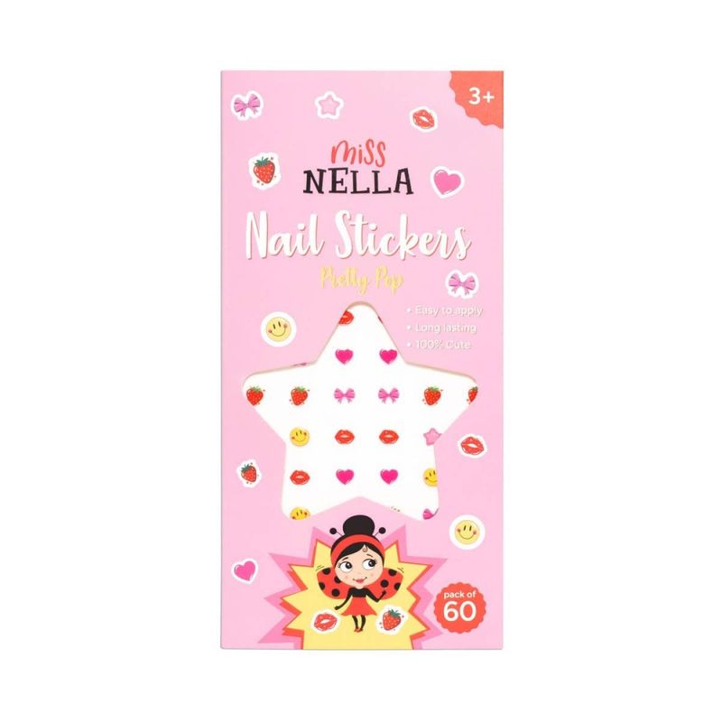 Negleklistremerker Pretty Pop 60 stk, Miss Nella