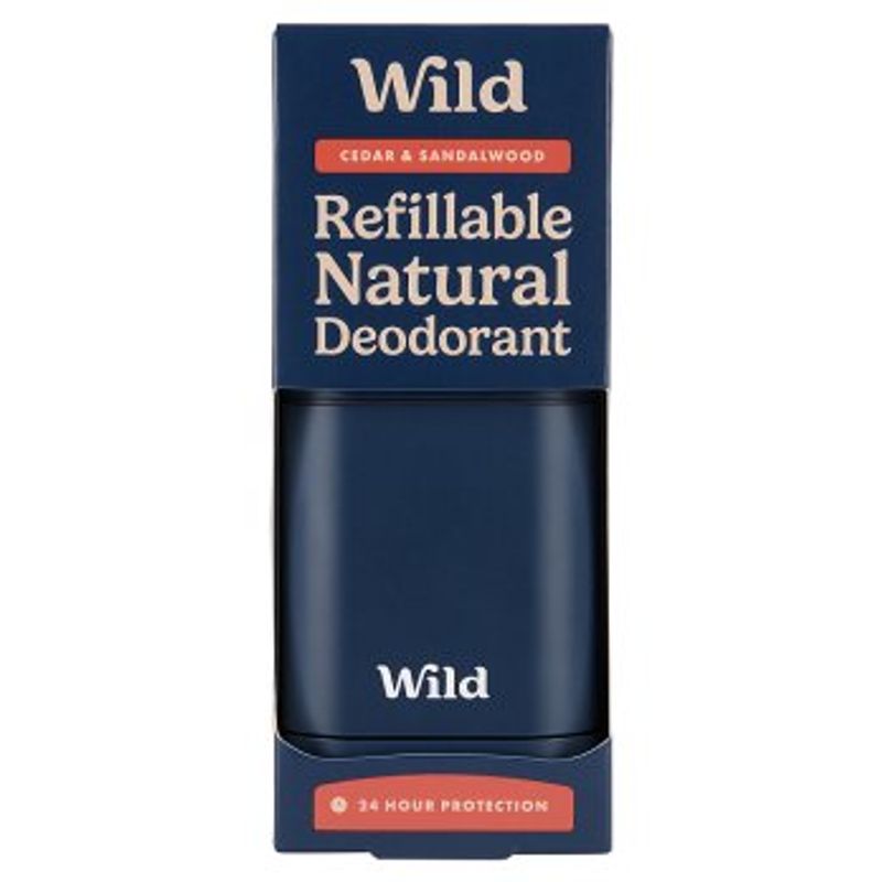 Deodorant med etui, Cedar & Sandalwood / Wild