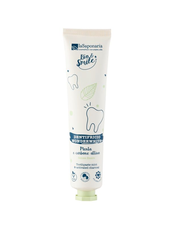 Wonderwhite Mint & Charcoal toothpaste 75 ml / La saponaria