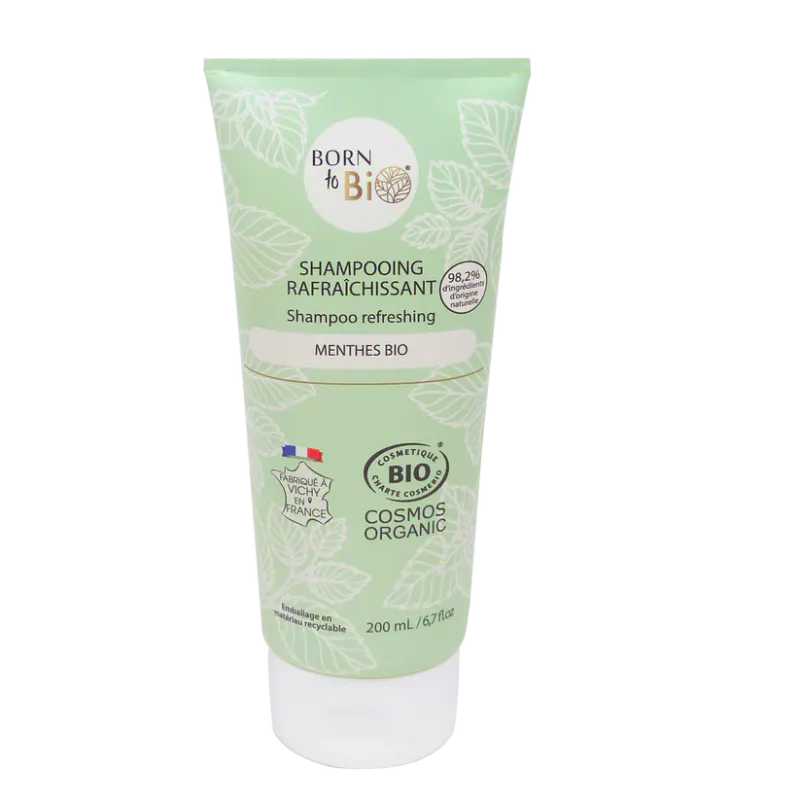 Green Mint Shampoo, Refreshing 200ml / Born to Bio