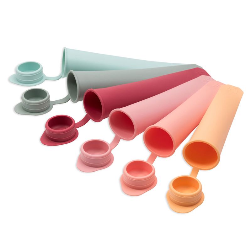 6-pk isformer i silikon, 85 ml / Peach